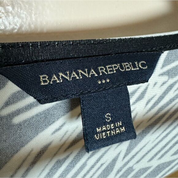 SALE! B/W Banana Republic Factory Patterned Dress Size S EUC - Picture 6 of 6